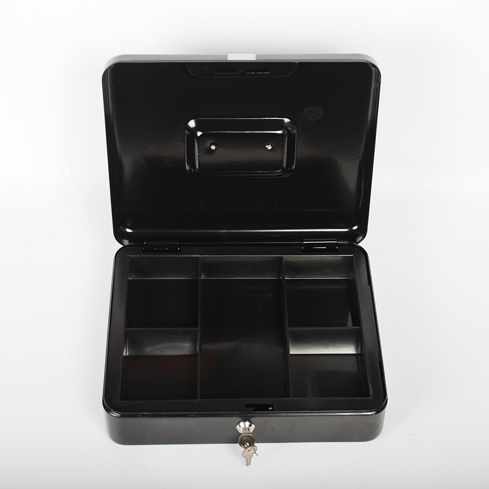 Caja metálica con cierre para dinero y objetos