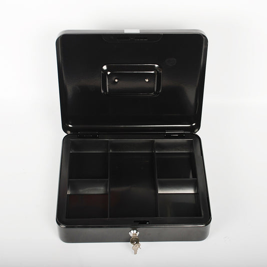 Caja metálica con cierre para dinero y objetos