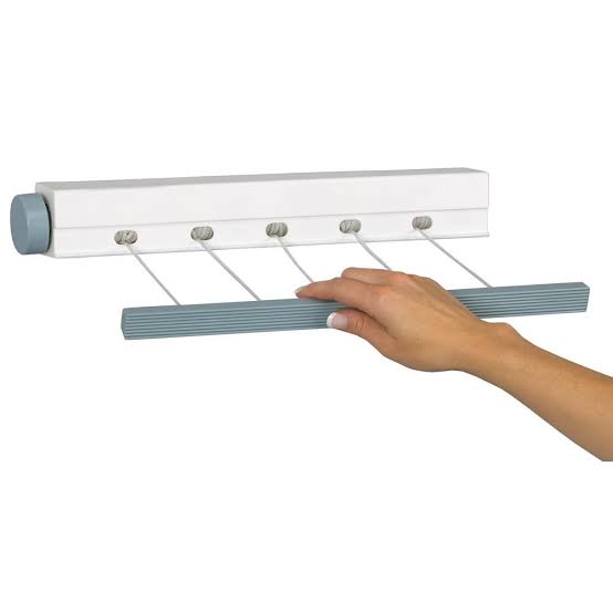 Tendedero retráctil de pared 4 cuerdas LYJ001