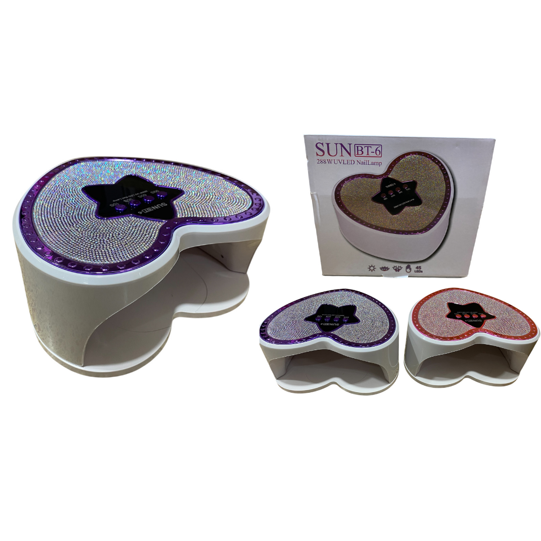 LAMPARA UV SECADO DE UÑAS BT-6 MATE 288W