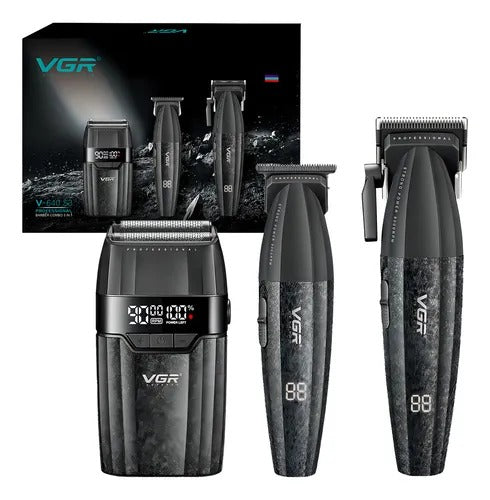 COMBO MAQUINA AFEITADORA Y PELUQUERA VGR V-640 S3
