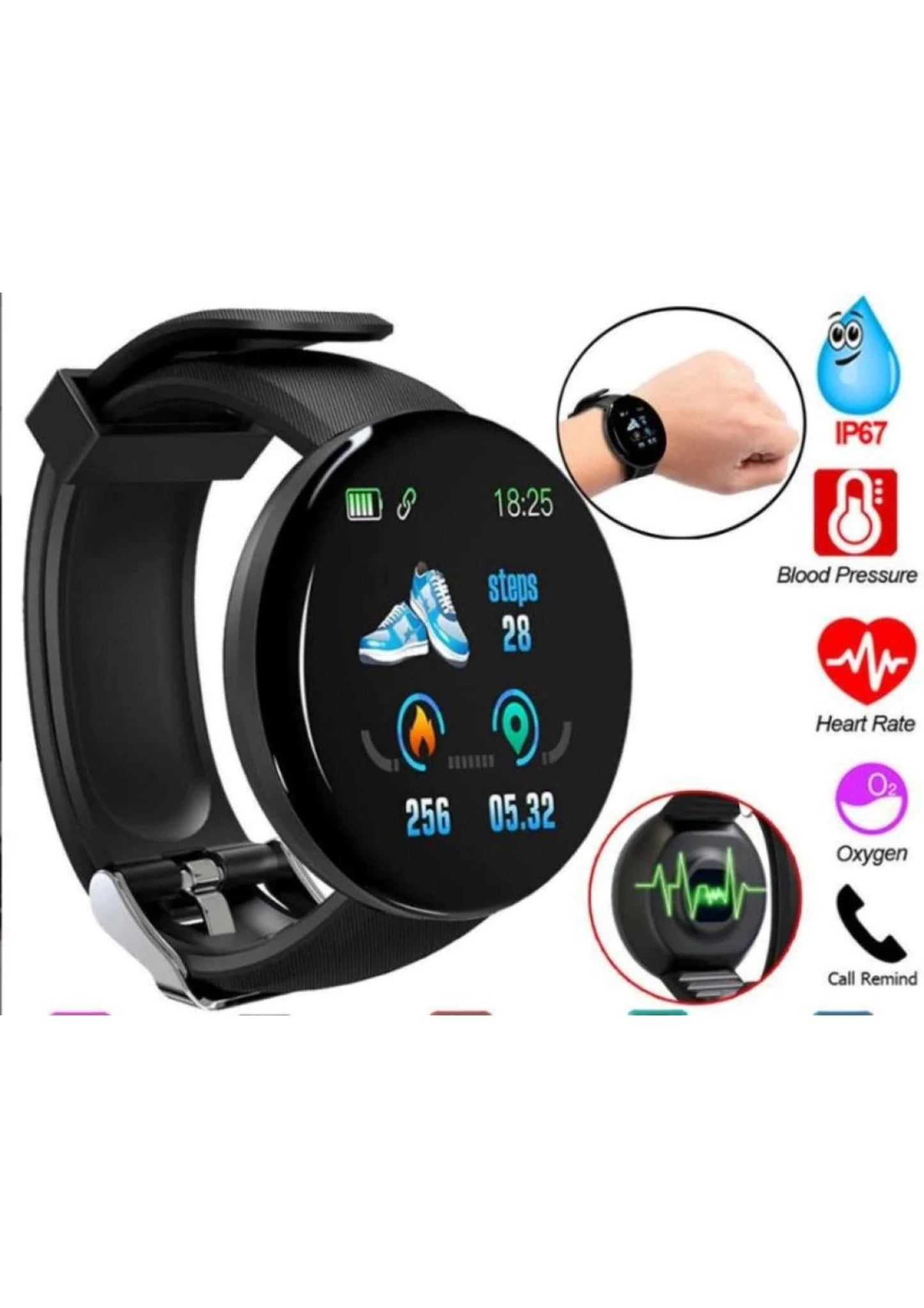 Smartwatch D18 Circular